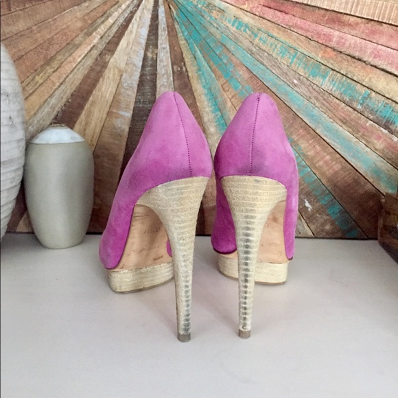 Suede stacked stiletto heels - Picture 4 of 7